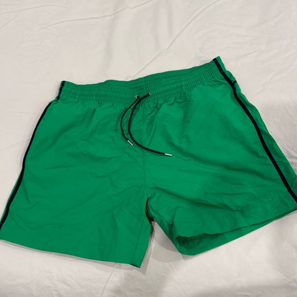 Hermes Men’s Swim Trunks - Emerald Black Accents